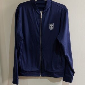 USA Soccer World Cup Zip Lightweight Jacket Sz M